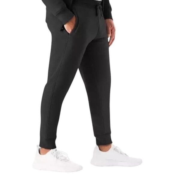 Members Mark Mens Large Black Drawcord Extra Warm Soft Sherpa Lined Jogger NWT - Picture 3 of 7